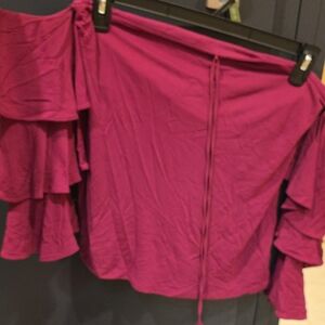 White House Black Market Magenta Top